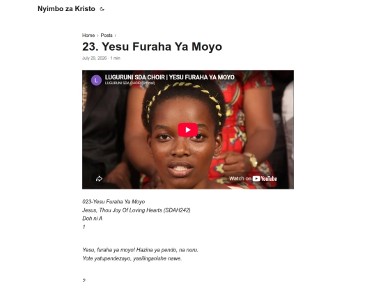 posts/23.-yesu-furaha-ya-moyo screenshot
