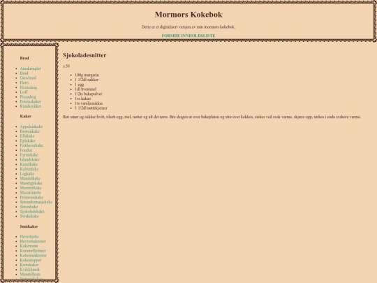 sjokoladesnitter screenshot