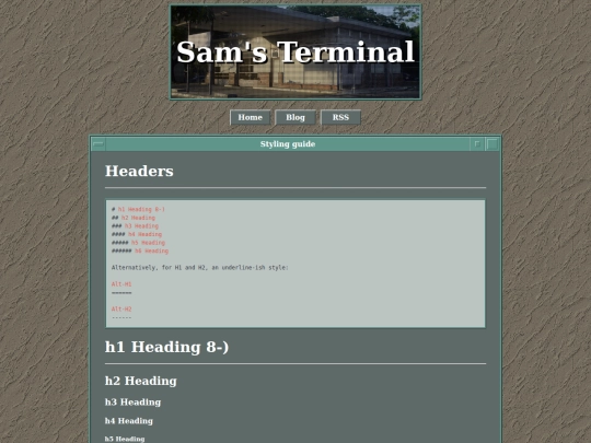 StyleGuide screenshot