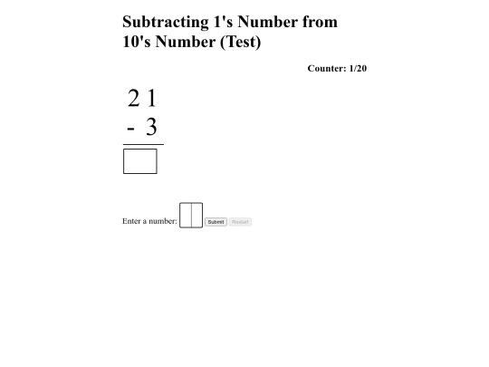 subtract1 screenshot