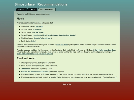 recommends screenshot