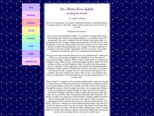 kinposting/theweb screenshot