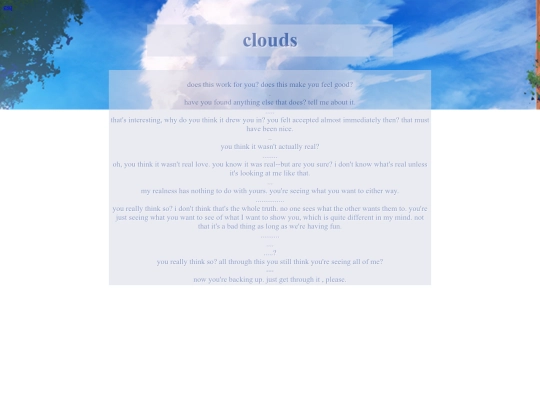 clouds screenshot