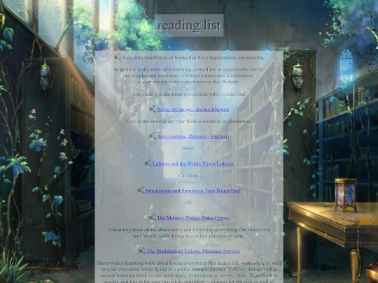 readinglist screenshot