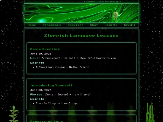 lessons screenshot