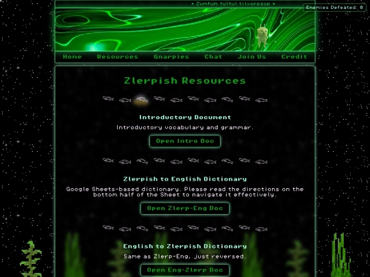 resources screenshot