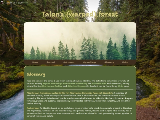 glossary screenshot