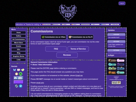 commissions screenshot