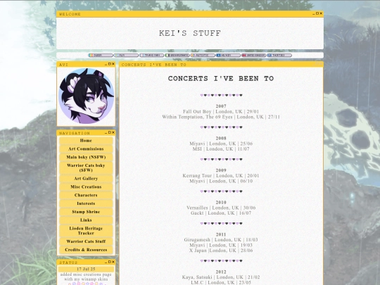 concerts screenshot