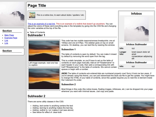 HUB/tech/Example Page - Pedia screenshot
