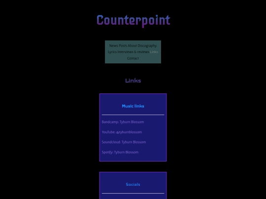links screenshot