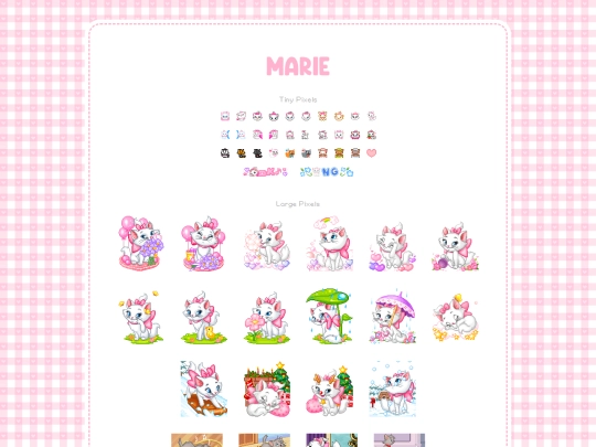 Pages/Marie screenshot