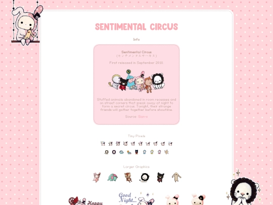 Pages/SentimentalCircus screenshot