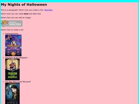 halloweenmovies screenshot