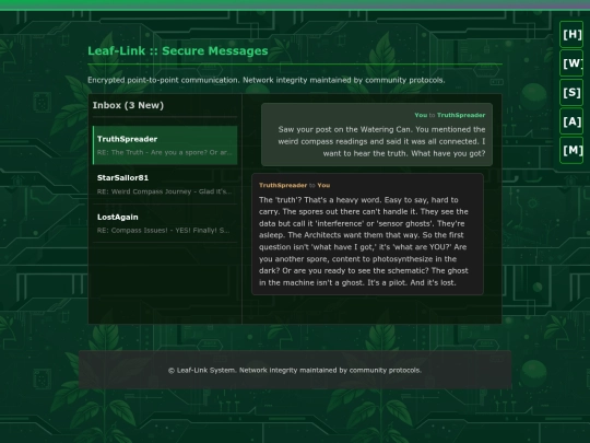 messages screenshot