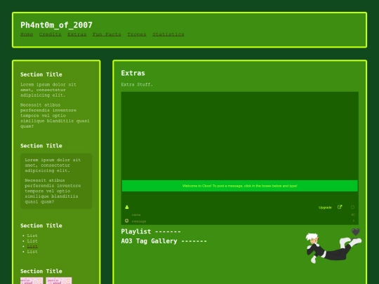 extras screenshot