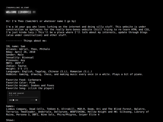 index screenshot