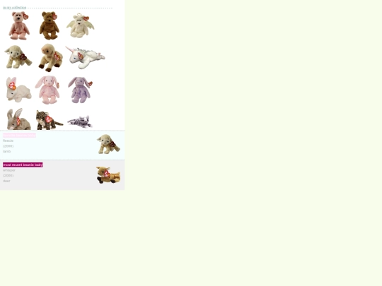 personal/collections/beaniebabies screenshot