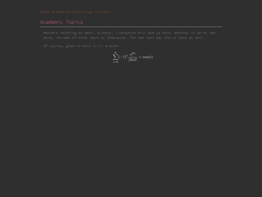 academics screenshot