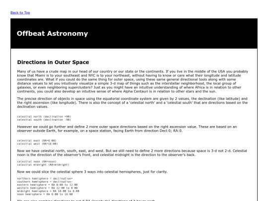 spacedirections screenshot