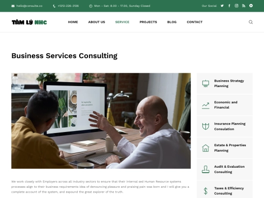 service-detail screenshot