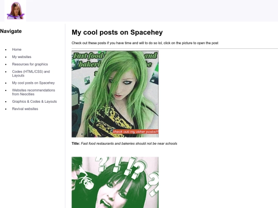 posts screenshot