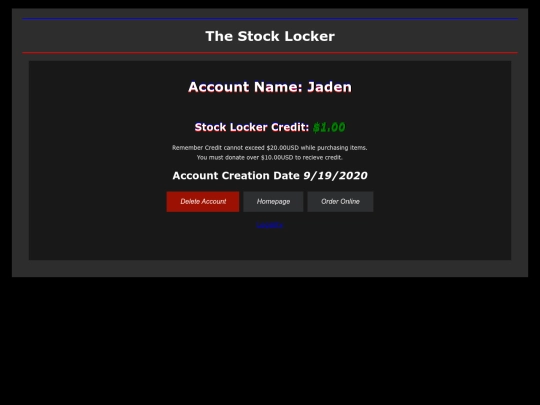 Credit/Example screenshot