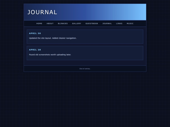 journal screenshot