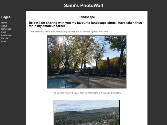 website project/landscape screenshot