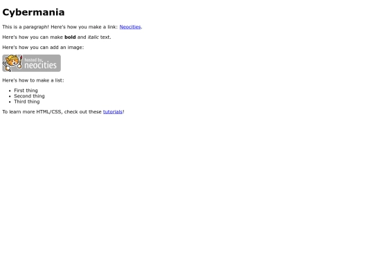 index screenshot