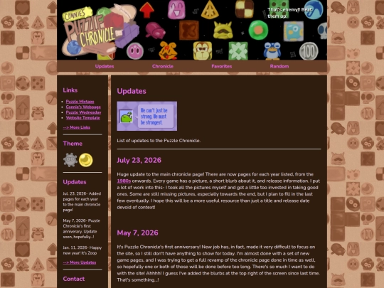 updates screenshot