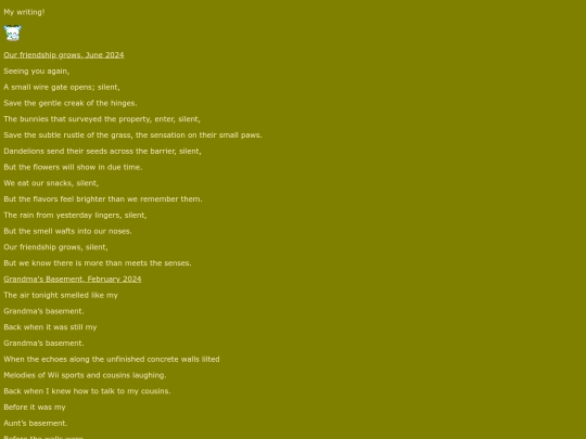 writing screenshot