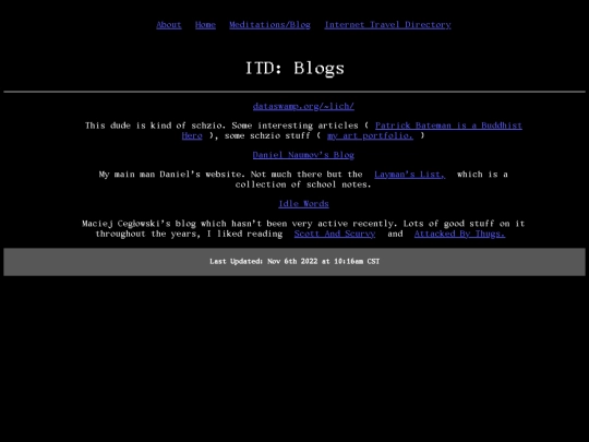 directory/blogs screenshot