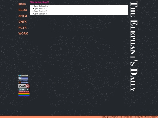 Blog screenshot