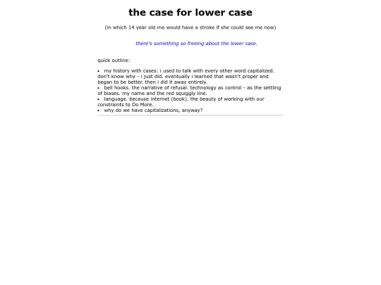 lowercase screenshot