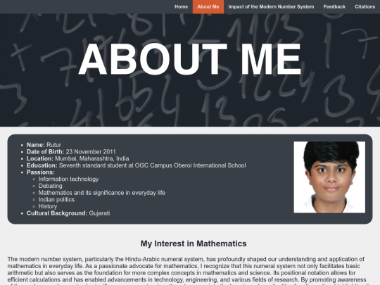 aboutme screenshot