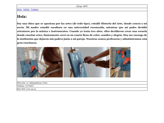 imágenes/Presentación HTLM screenshot