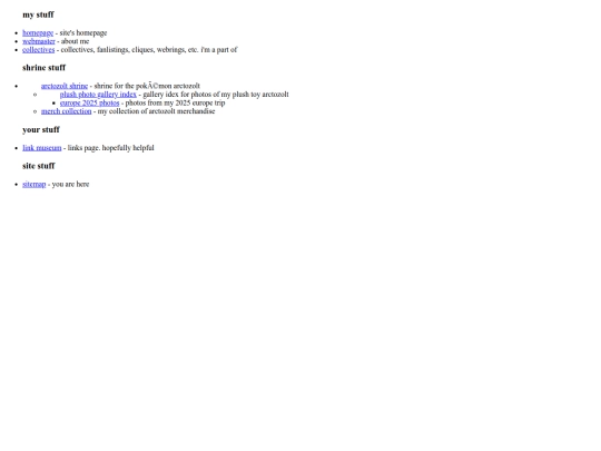sitemap screenshot