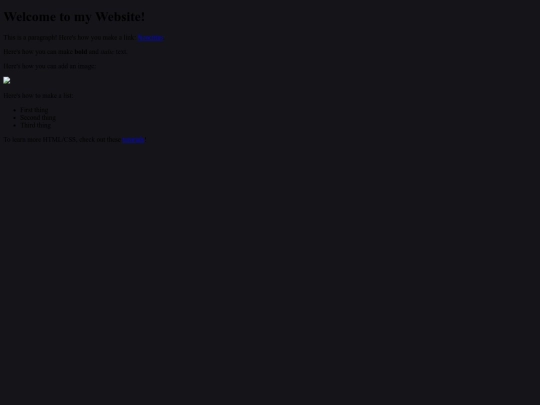 Links screenshot