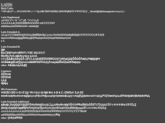 symbollist screenshot
