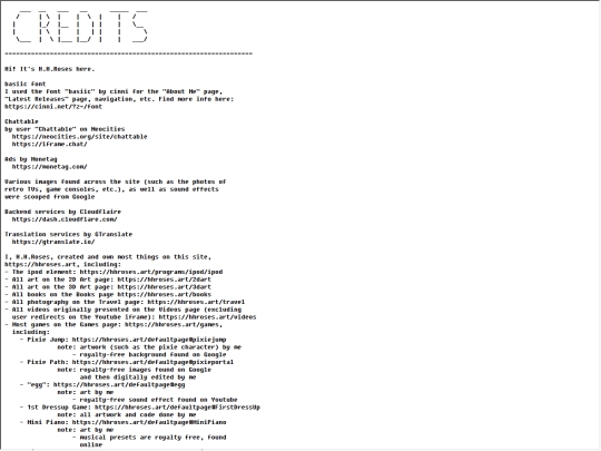 credits screenshot