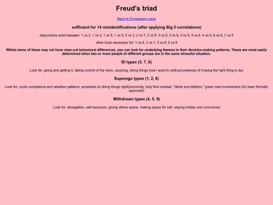 enneagram/freudtriad screenshot