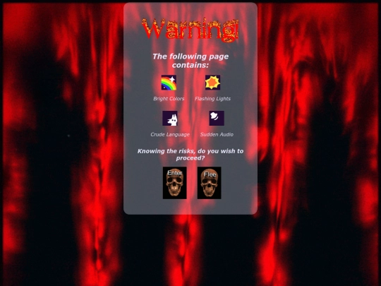 warning screenshot