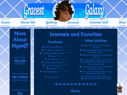 About_Me/Interests screenshot