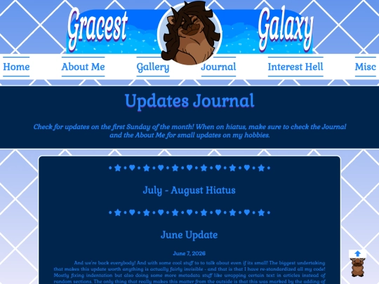 Journal/Updates screenshot