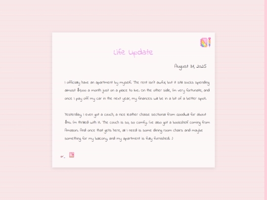 diary/083125 screenshot