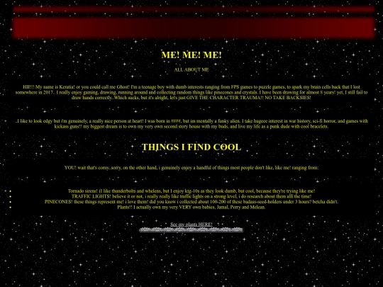 aboutme screenshot