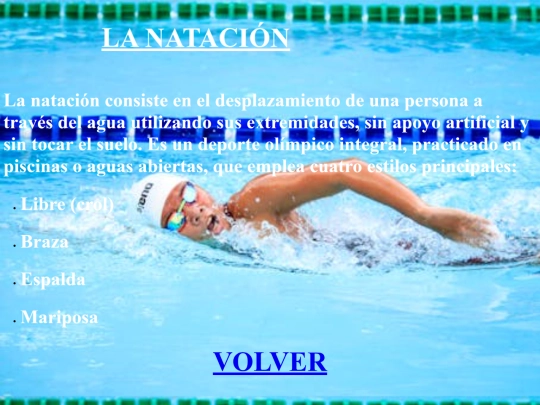 Natación screenshot