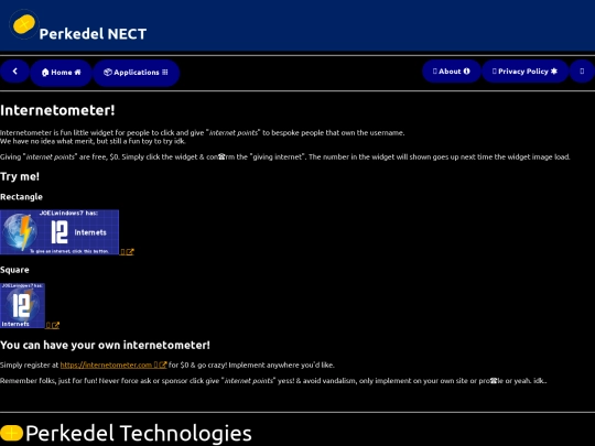apps/internetometer screenshot