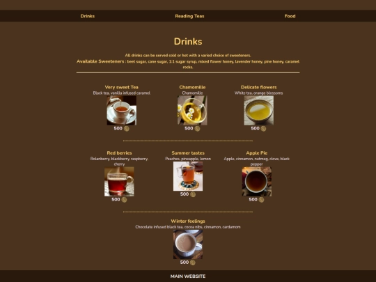 menu2 screenshot